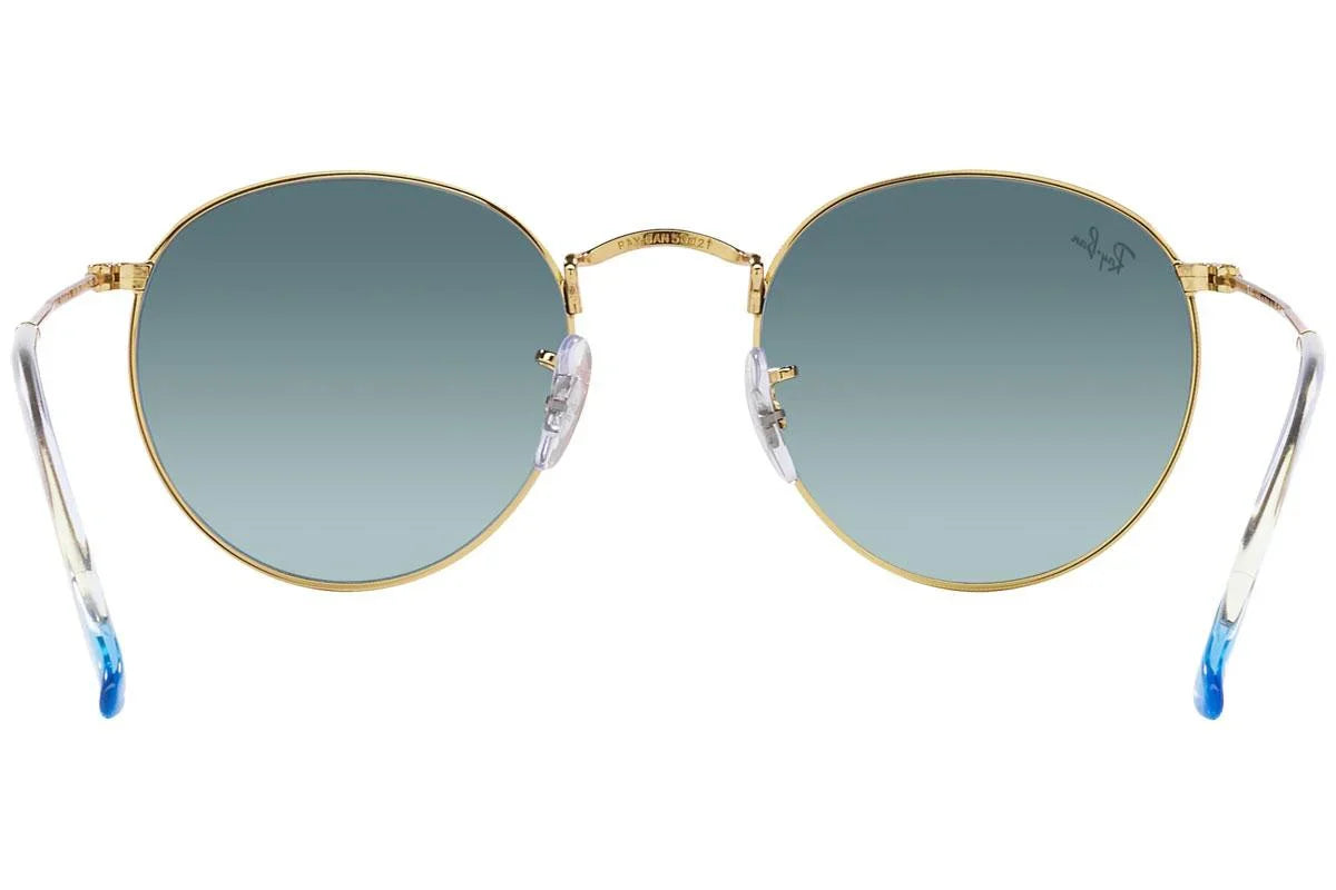 Ray-Ban Round Metal RB3447 001/3M – Gold Blue Gradient
