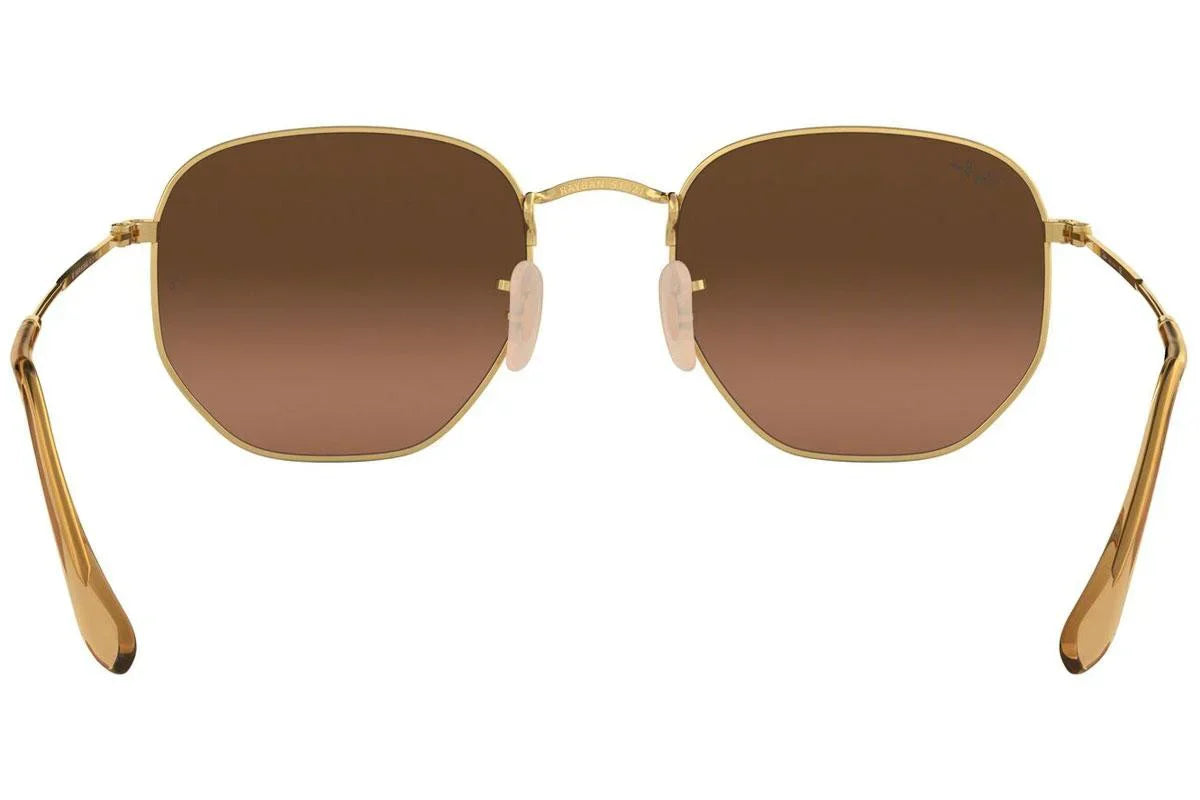 Ray-Ban Hexagonal Flat Lenses RB3548N 9124/43 – Gold Blue Gradient